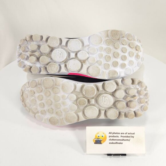 Skechers GoWalk Slip On Athletic Walking Shoe Girls Size 6 81020L Black Pink - Picture 9 of 9